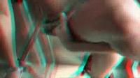 red cyan glasses fucking in elevator