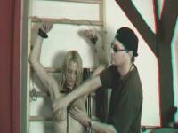 anaglyph torture and humiliation for sexy blonde bimbo