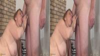 chubby mature amateur redhead gives a bj to her hubby