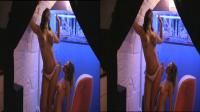 sexy babe stripts for her lesbian girlfriend in SBS 3-D
