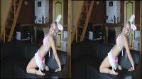 horny bunny in sexy skirt and lingerie waiting for you in 1080p HD 3D SBS