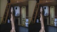sexy black babe naked in the couch in true color 3D