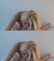 hottie in sexy lingerie giving head in over under 3D