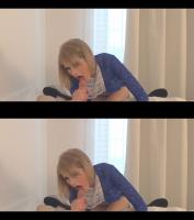 3D TV fellatio by shagadelic blonde babe Wiska